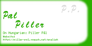 pal piller business card
