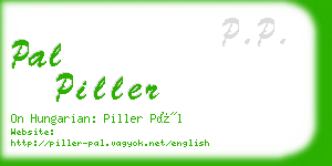 pal piller business card